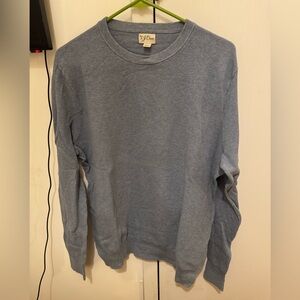 J. Crew Mens Blue Cotton Sweater